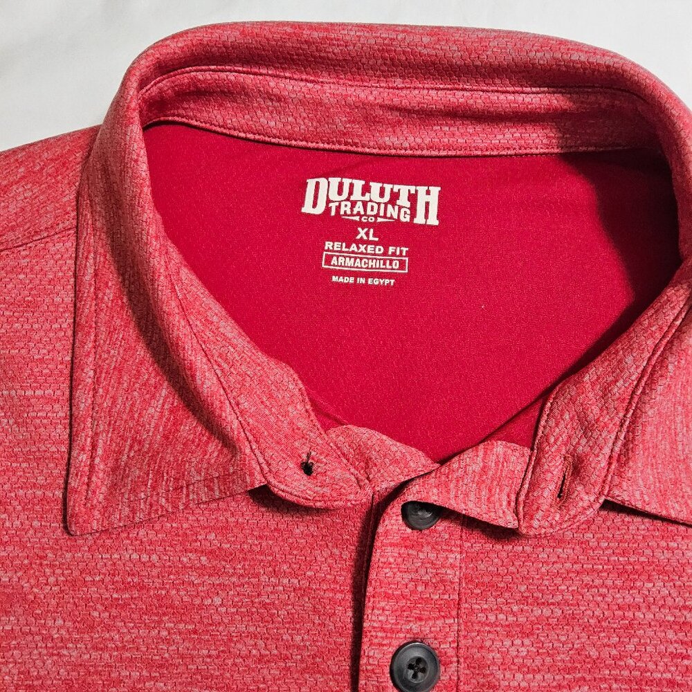 Duluth Trading Co Red Polo Shirt - Picture 3 of 4